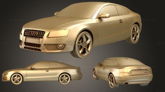 Автомобили и транспорт (Audi A5 Купе 2010, CARS_0573) 3D модель для ЧПУ станка